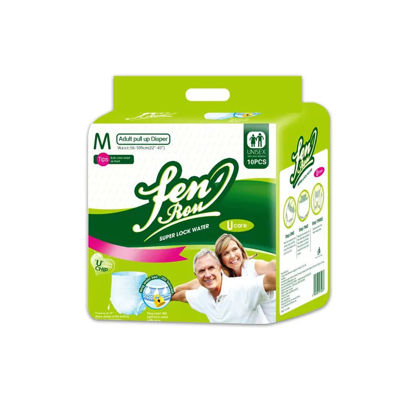 Adult Pull Up Diapers Thick High Absorbency Elderly Incontinence Pants Disposable Leakproof Soft Comfort Waistband Unisex Day
