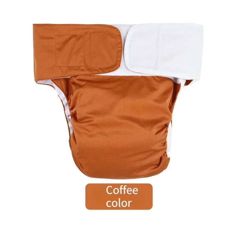 Waterproof Breathable Pregnant Women Elderly Etc Incontinence Care Diaper Reusable Adult Washable Cloth Diaper（43cm-127cm）