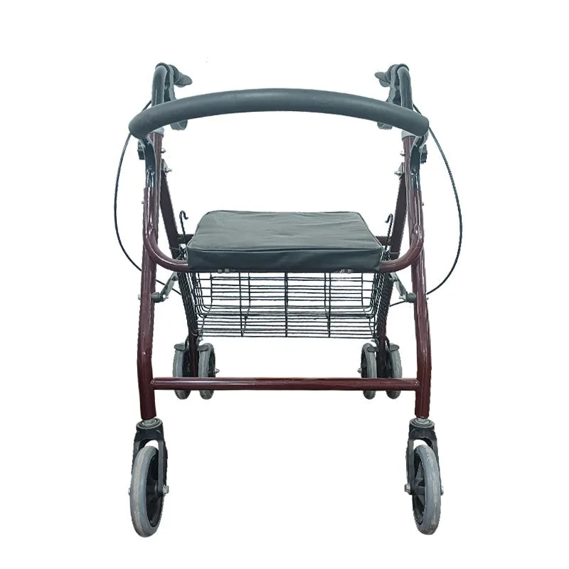 New Design Space Saver Medical Folding Elderly Walking Walker Rollator with Seat