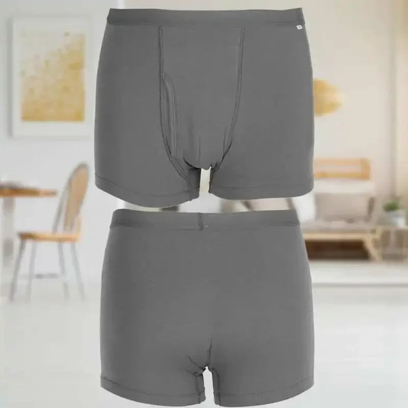 Elderly Incontinence Care Underwear Men's Elderly Square Corner Breathable Urine Proof Underwear Care Products Can Be Washed New