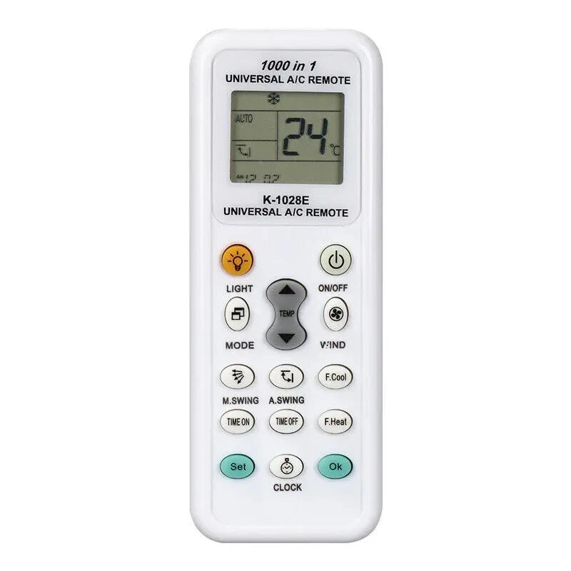 MRSVI Universal A/C Air Conditioning Remote Control K1028E Air Con ALL MAJOR BRANDS LCD DGS