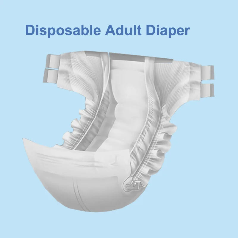 45-100KG Disposable Adult Diaper 3PCS Trial Pack Elderly Pants Breathable Nappies Waterproof Plus Leakproof  Nappy No Reused