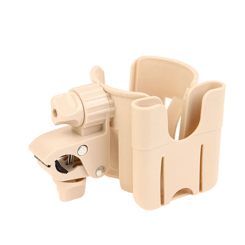 1 Piece Universal Bottle Holder 2-in-1 Stroller Water Cup Holder With Phone Holder For Kids Wheelchair Toddler DIY Accessories