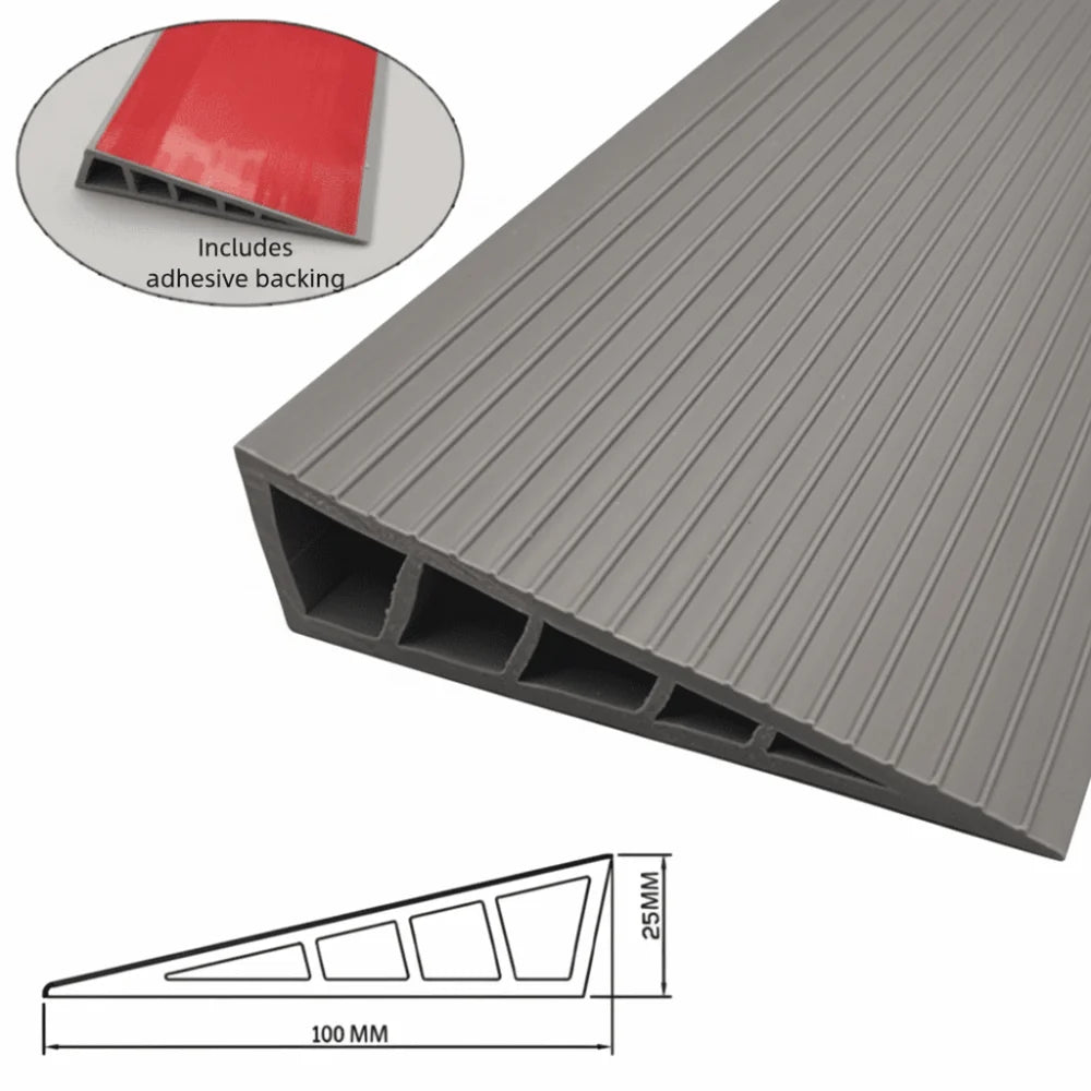 Carpet To Tile Rise Threshold Ramps 60cm Self Adhesive Wheelchairs Ramps Soft PVC Floor Transition Strip Wood/Tile Floor
