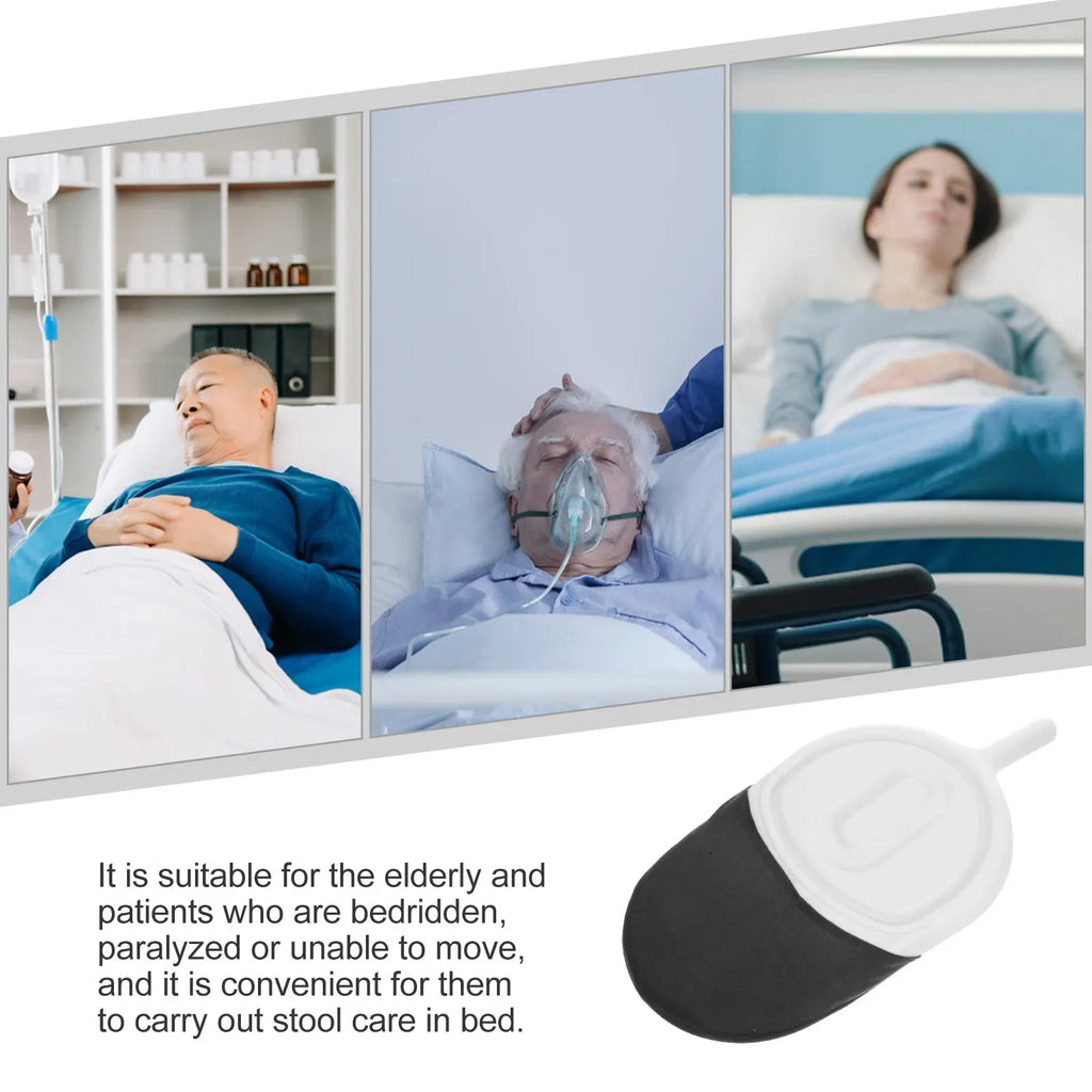 Portable Patient Bed Pan Lidded Chamber Pot Lightweight Travel Urine Storage Pot for Elderly Disabled Pregnant Care