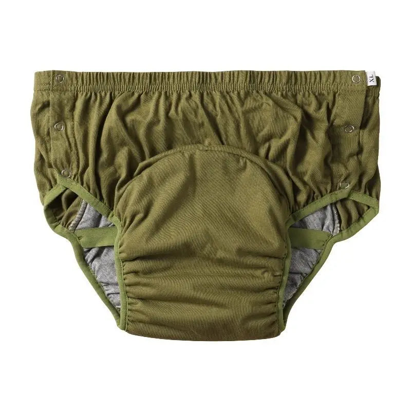 Leak-proof Cotton Adult Diaper Breif Washable Diaper Pants Bedrest Elderly Diaper Waterproof Urine Leakage Prevention Care Cloth