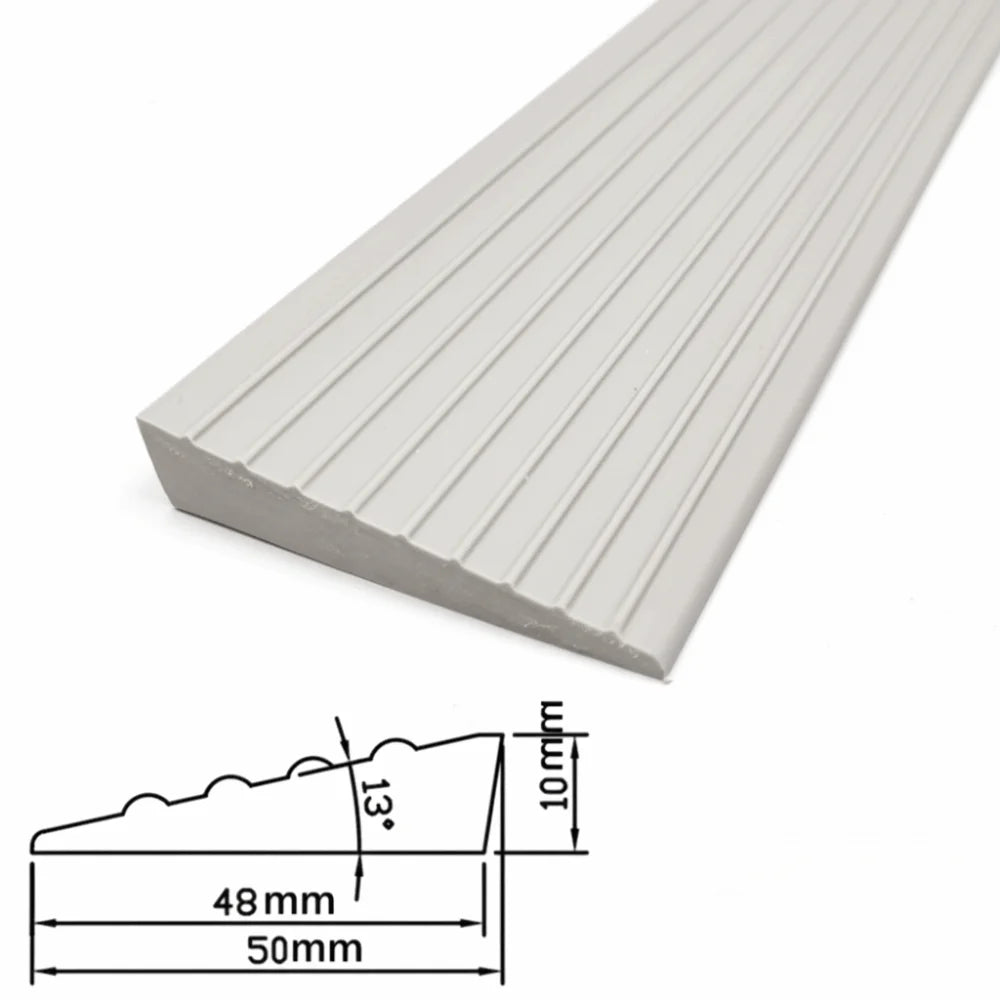 Carpet To Tile Rise Threshold Ramps 60cm Self Adhesive Wheelchairs Ramps Soft PVC Floor Transition Strip Wood/Tile Floor