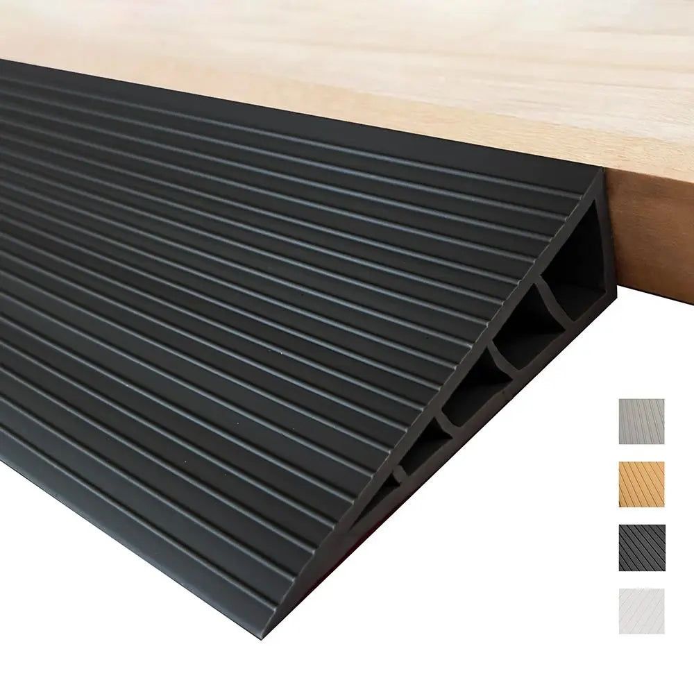 Carpet To Tile Rise Threshold Ramps 60cm Self Adhesive Wheelchairs Ramps Soft PVC Floor Transition Strip Wood/Tile Floor