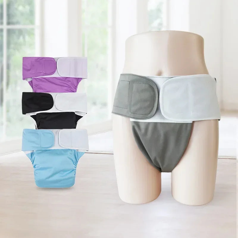 Waterproof Breathable Pregnant Women Elderly Etc Incontinence Care Diaper Reusable Adult Washable Cloth Diaper（43cm-127cm）