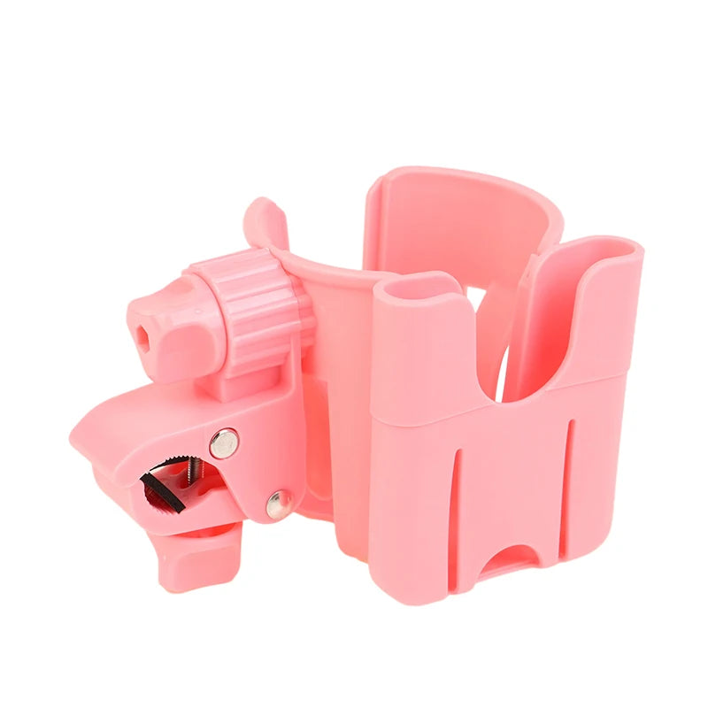 1 Piece Universal Bottle Holder 2-in-1 Stroller Water Cup Holder With Phone Holder For Kids Wheelchair Toddler DIY Accessories