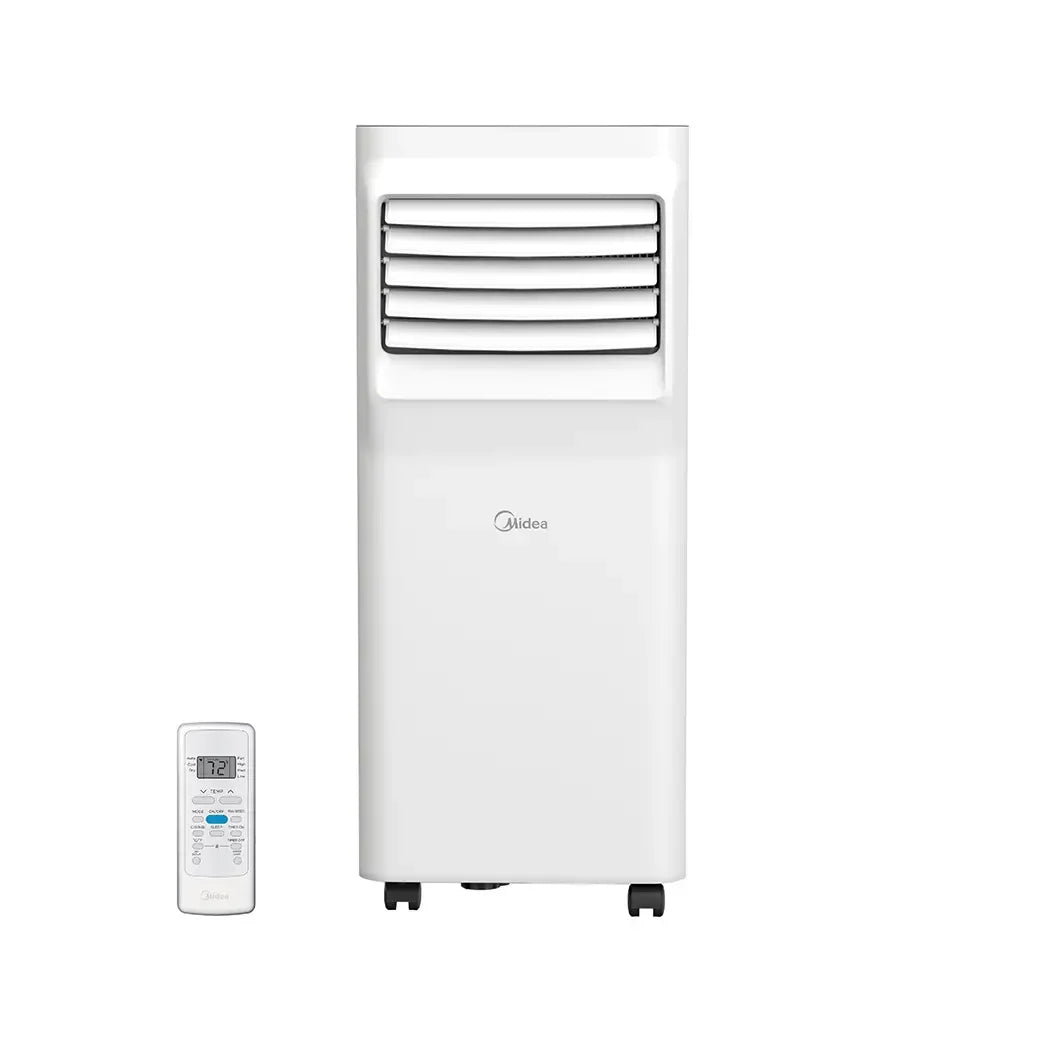 Midea 3-in-1 Portable AC Unit Refurbished Air Conditioner Wheeler Cool Fan Dehumidifier Lightweight Moving Aircon with Easy Install Hardware