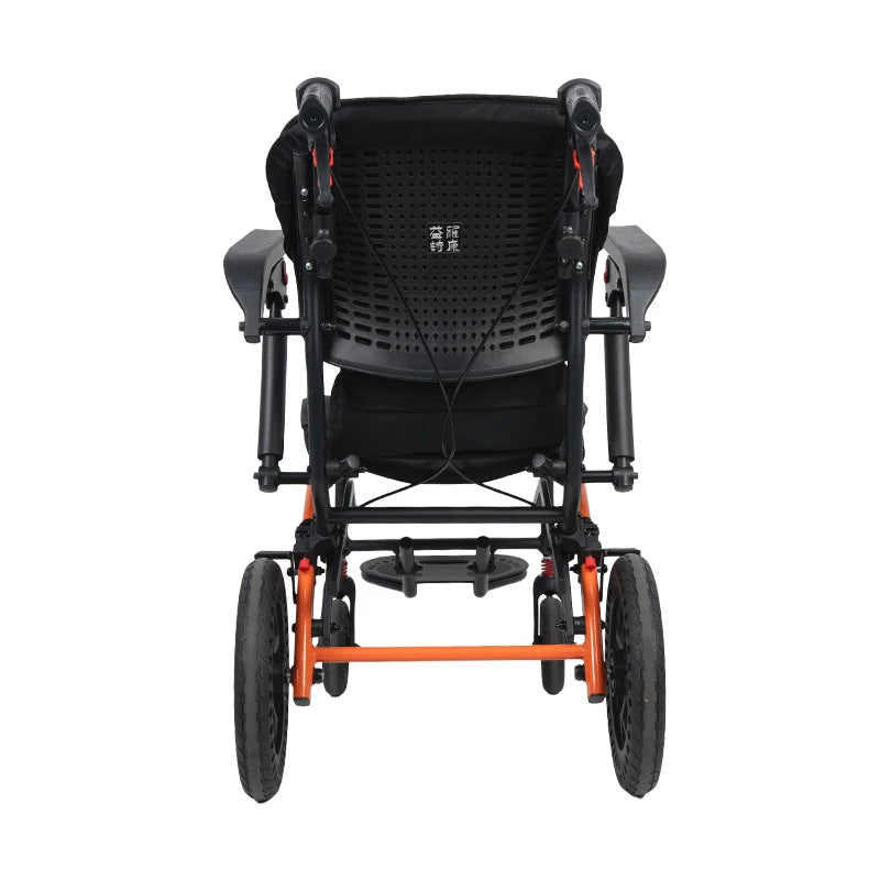 Portable Folding Air Plane Travel Lightweight Wheelchair