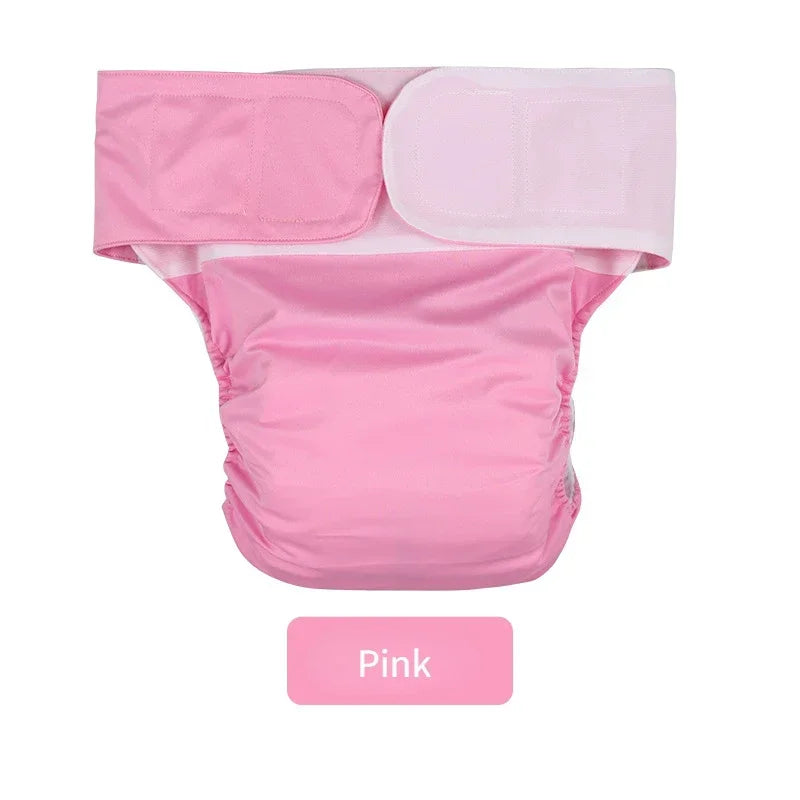 Waterproof Breathable Pregnant Women Elderly Etc Incontinence Care Diaper Reusable Adult Washable Cloth Diaper（43cm-127cm）