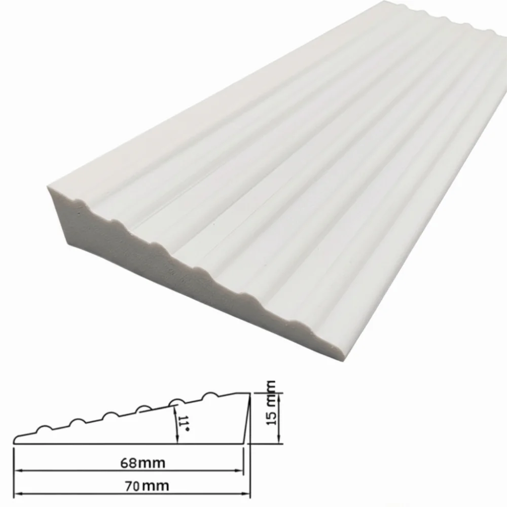 Carpet To Tile Rise Threshold Ramps 60cm Self Adhesive Wheelchairs Ramps Soft PVC Floor Transition Strip Wood/Tile Floor