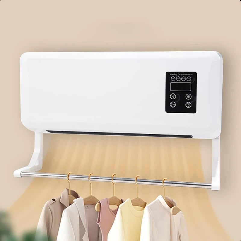 Portable Heater Electric Heating Machine Air Conditioner Wall Mounted Air Conditioner Fan Heater Remote Control Bedroom Bathroom