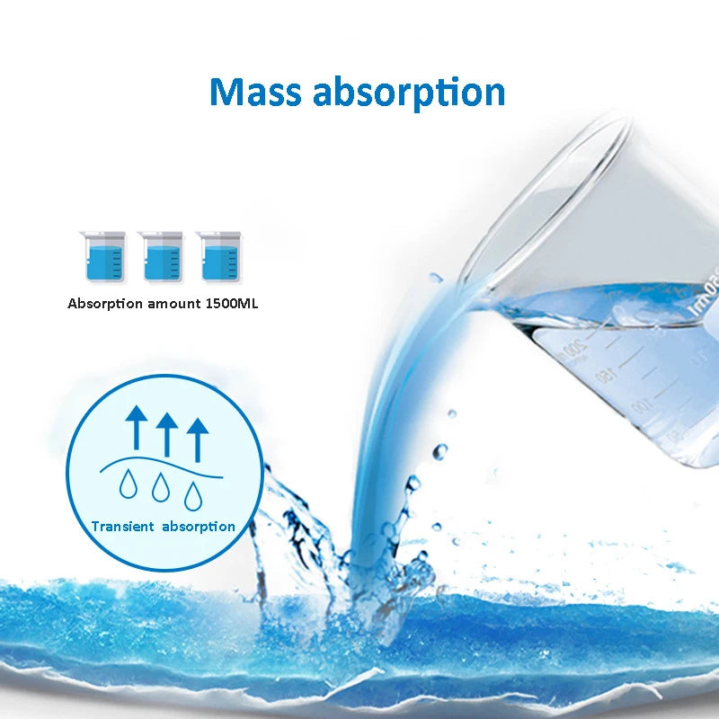 10Pcs Ultra Absorbent Adult Diaper Soft Breathe Incontinence Pant Elderly Postpartum Women Patients Leak-Proof Dry Cool Care Mat