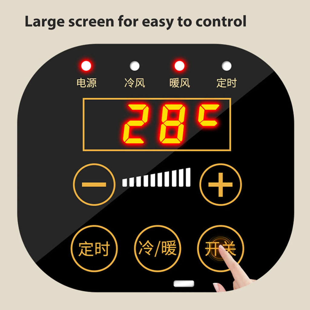 Wall Mounted Heating Machine Safety Electric Wall Mounted Heater Space Saving Nature Warm Wind with Remote Control for Bedroom