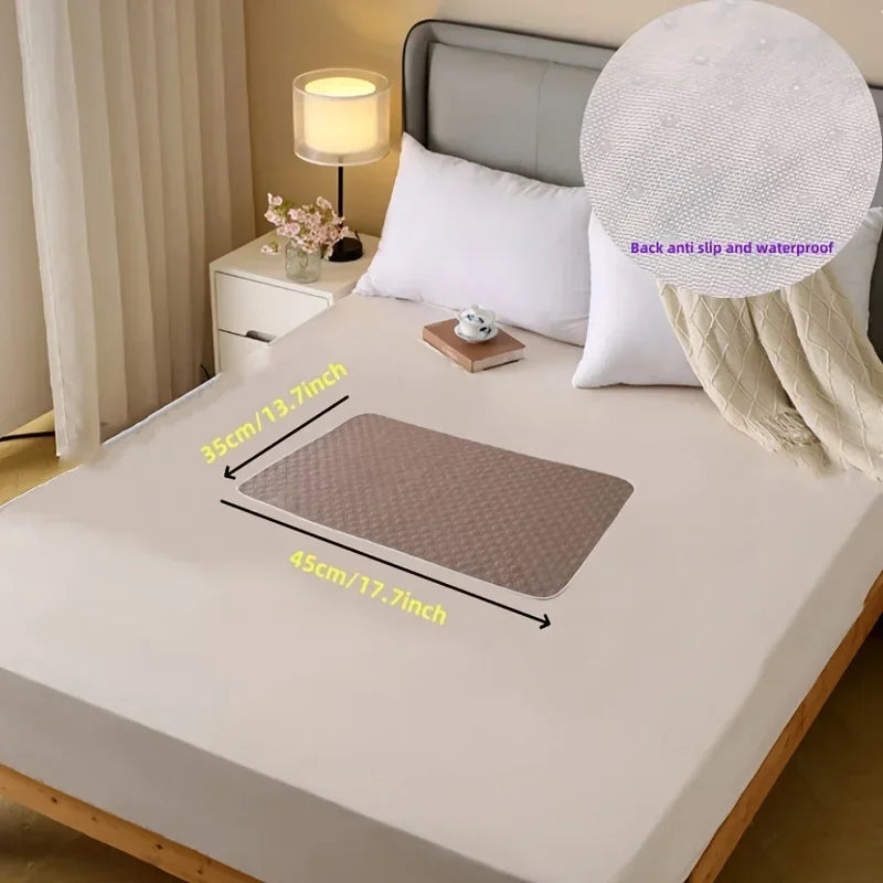 Washable Incontinence Pads for Elderly & Pets - Leak-Proof Bed Care Mats, Ideal for Menstruation & Home Use, Multiple Sizes