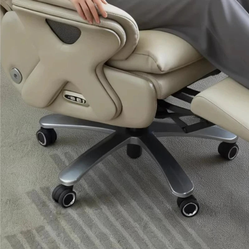 Large Back Support Office Chair Wheels Armrest Electric Recliner Office Chair Lazy Comfortable Swivel Design Furniture For Home