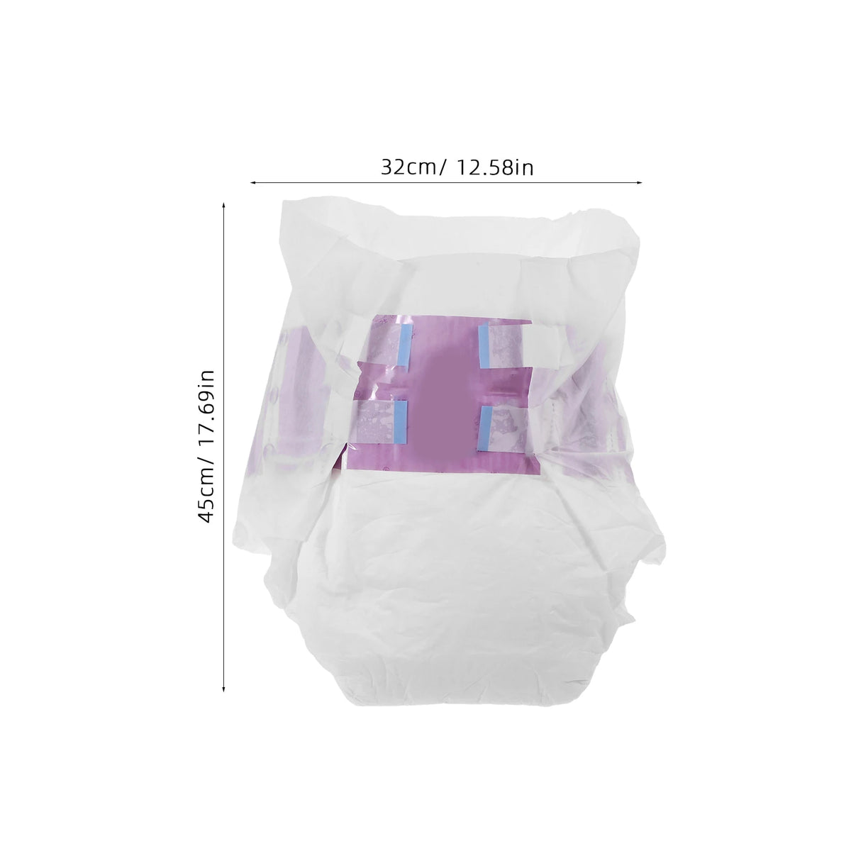 10pcs Adult Diaper Nonwoven Wood Pulp Water-Absorbing Patient Incontinence Diaper Briefs Underwear Ostomy For The Elderly Size L