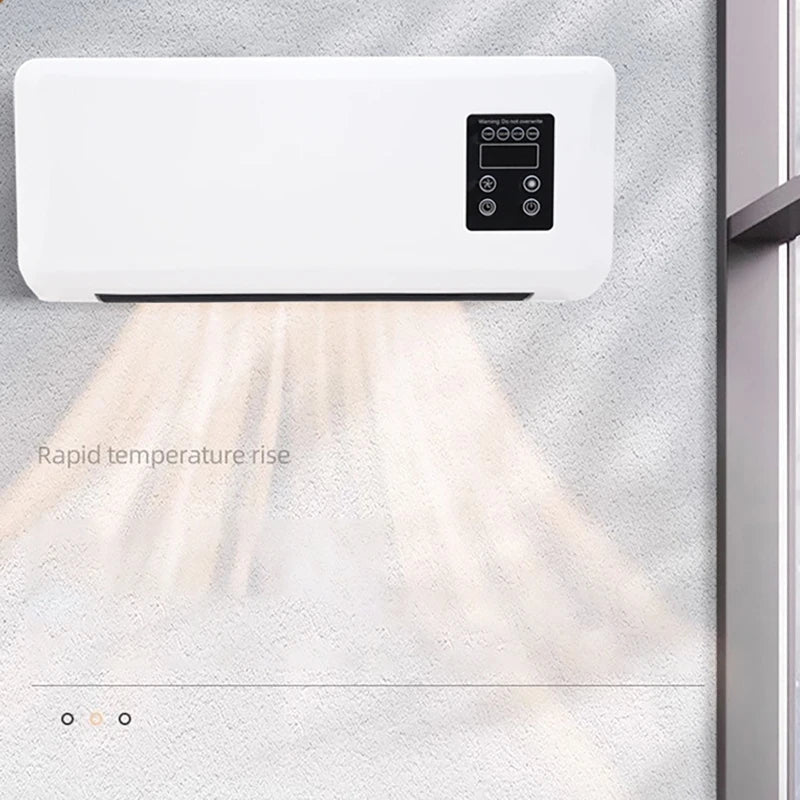 Portable Heater Electric Heating Machine Air Conditioner Wall Mounted Air Conditioner Fan Heater Remote Control Bedroom Bathroom