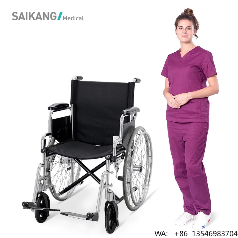 SKE030 SAIKANG Factory Wholesale Economic Handiness Foldable Manual Paralysis Disabled Wheelchair