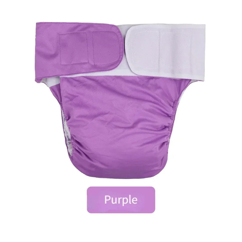 Waterproof Breathable Pregnant Women Elderly Etc Incontinence Care Diaper Reusable Adult Washable Cloth Diaper（43cm-127cm）