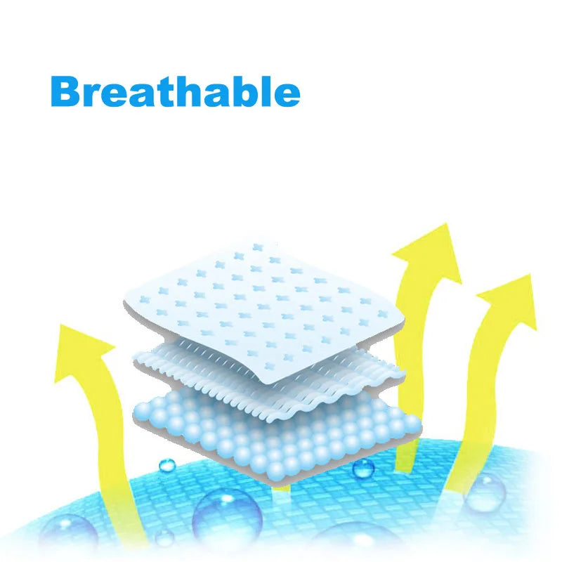 45-100KG Disposable Adult Diaper 3PCS Trial Pack Elderly Pants Breathable Nappies Waterproof Plus Leakproof  Nappy No Reused