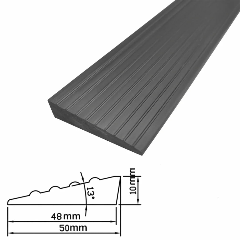 Carpet To Tile Rise Threshold Ramps 60cm Self Adhesive Wheelchairs Ramps Soft PVC Floor Transition Strip Wood/Tile Floor