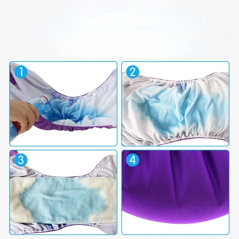 Waterproof Breathable Pregnant Women Elderly Etc Incontinence Care Diaper Reusable Adult Washable Cloth Diaper（43cm-127cm）