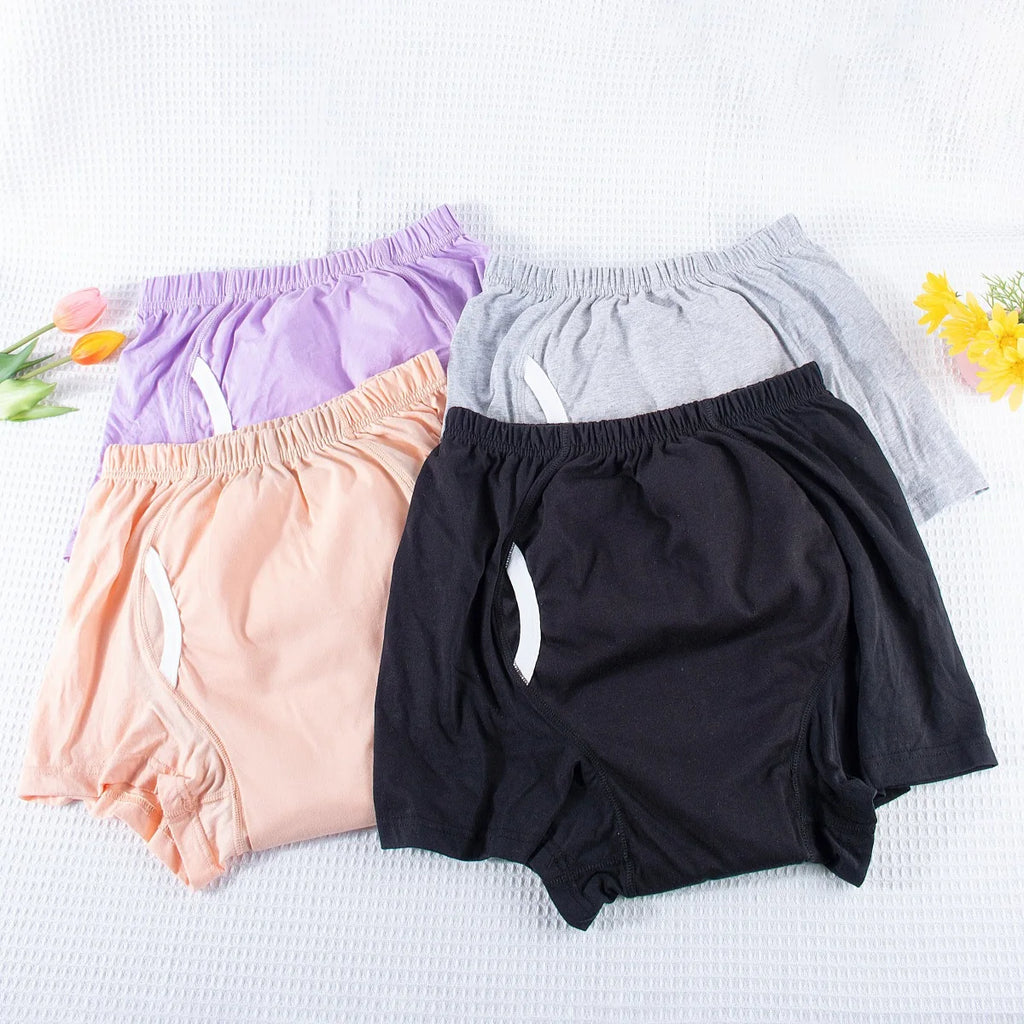 AIO Adult Diaper Pants Men Women Washable Incontinence Shorts Pants Patient Reusable Breathable Diaper for Elderly Dropshipping
