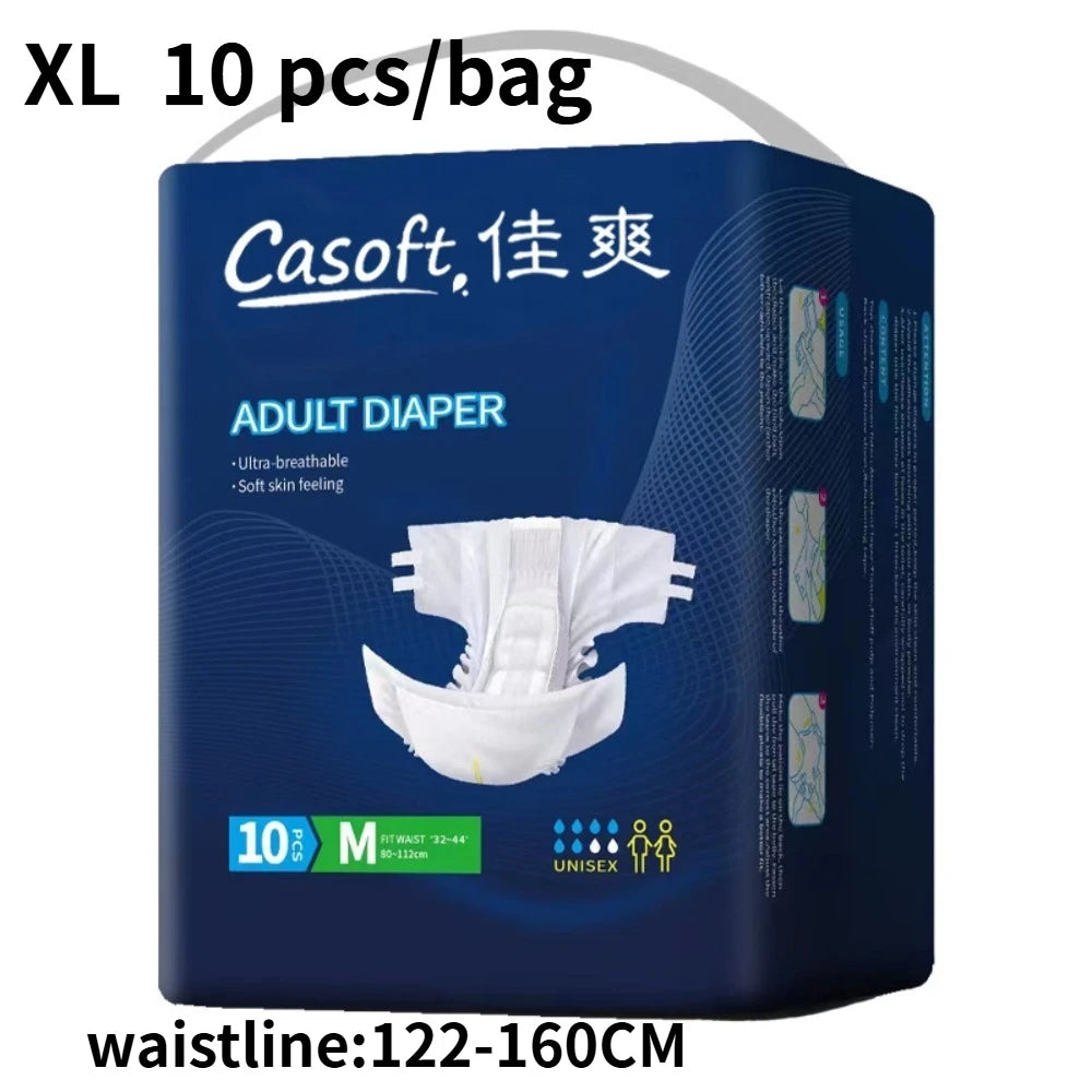 Casoft Adult Diaper Elderly Nappy Incontinence Soft Absorbent Disposable Breathable Leakproof Thickened Nursing Pad Daily
