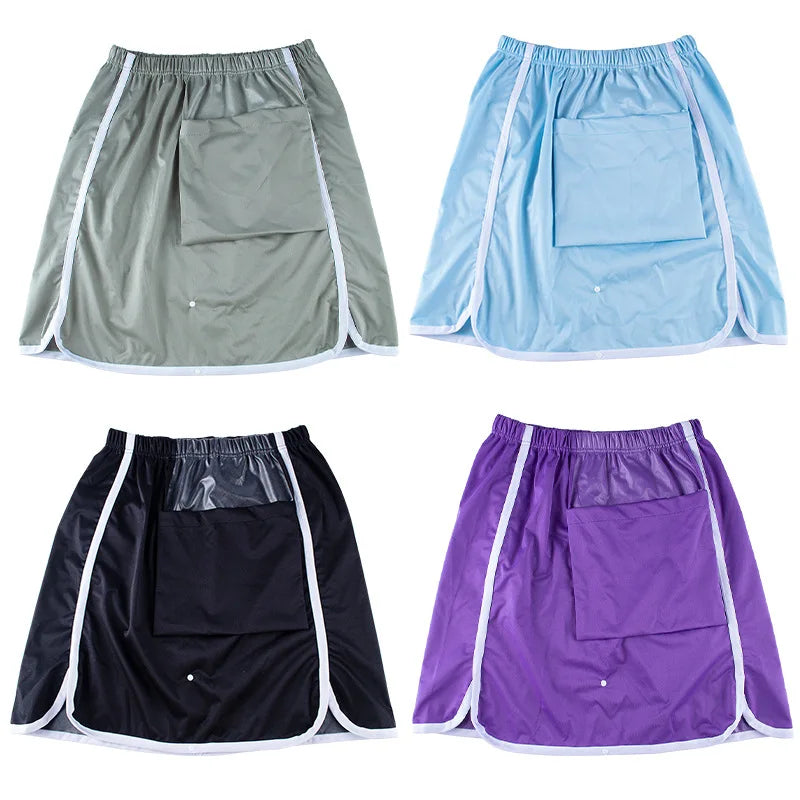 AIO Waterproof Adult Diaper Apron For The Elderly,Breathable Women Period to Prevent Leakage Skirt Adult Incontinence Cover