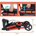 Height Adjustable Elder Walk Assistant Shopping Using Folding Walker Rollator with Seat