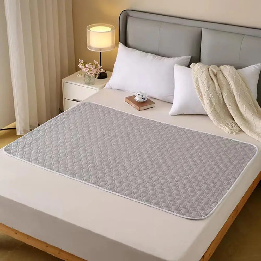 Washable Bed Care Mat Leak-Proof Mattress Protector Pad 4-Layer Incontinence Pad for Elderly Pets Women Menstruation Home Use