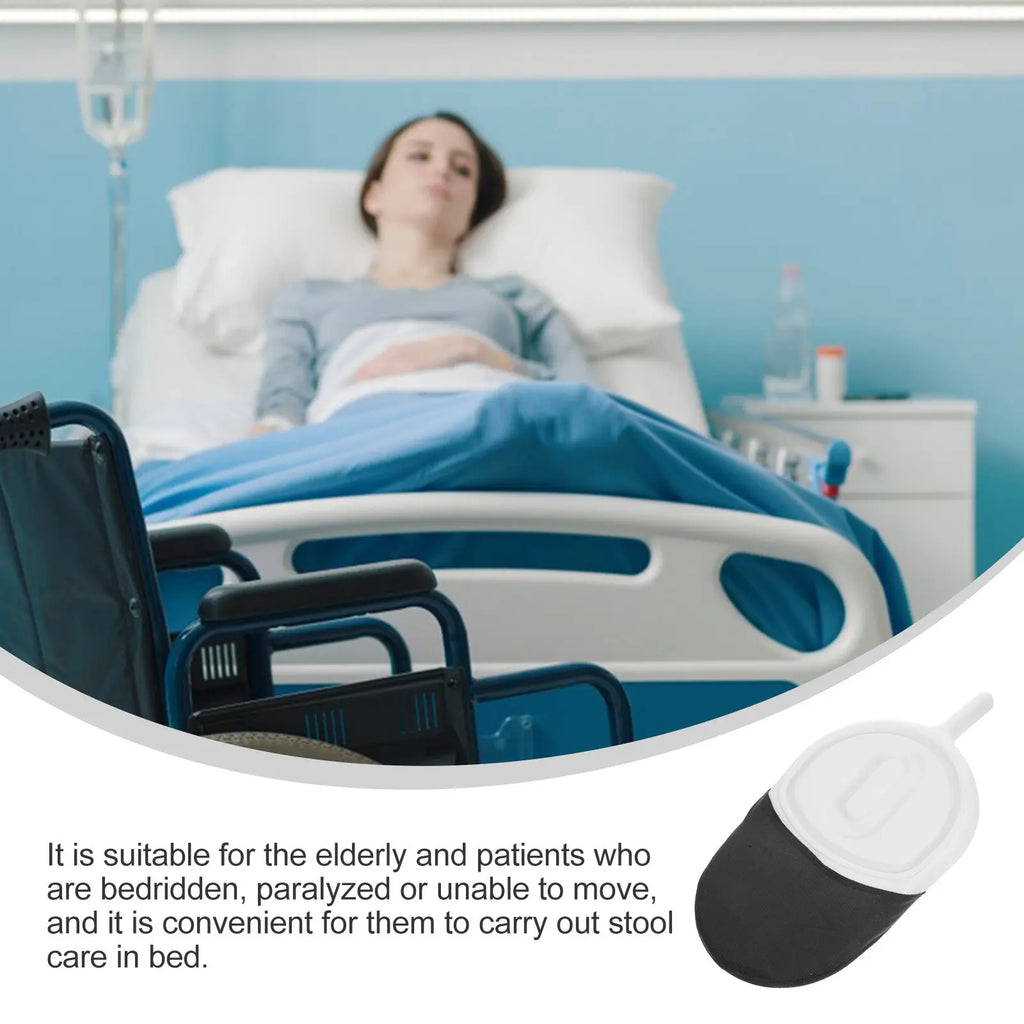 Portable Patient Bed Pan Lidded Chamber Pot Lightweight Travel Urine Storage Pot for Elderly Disabled Pregnant Care