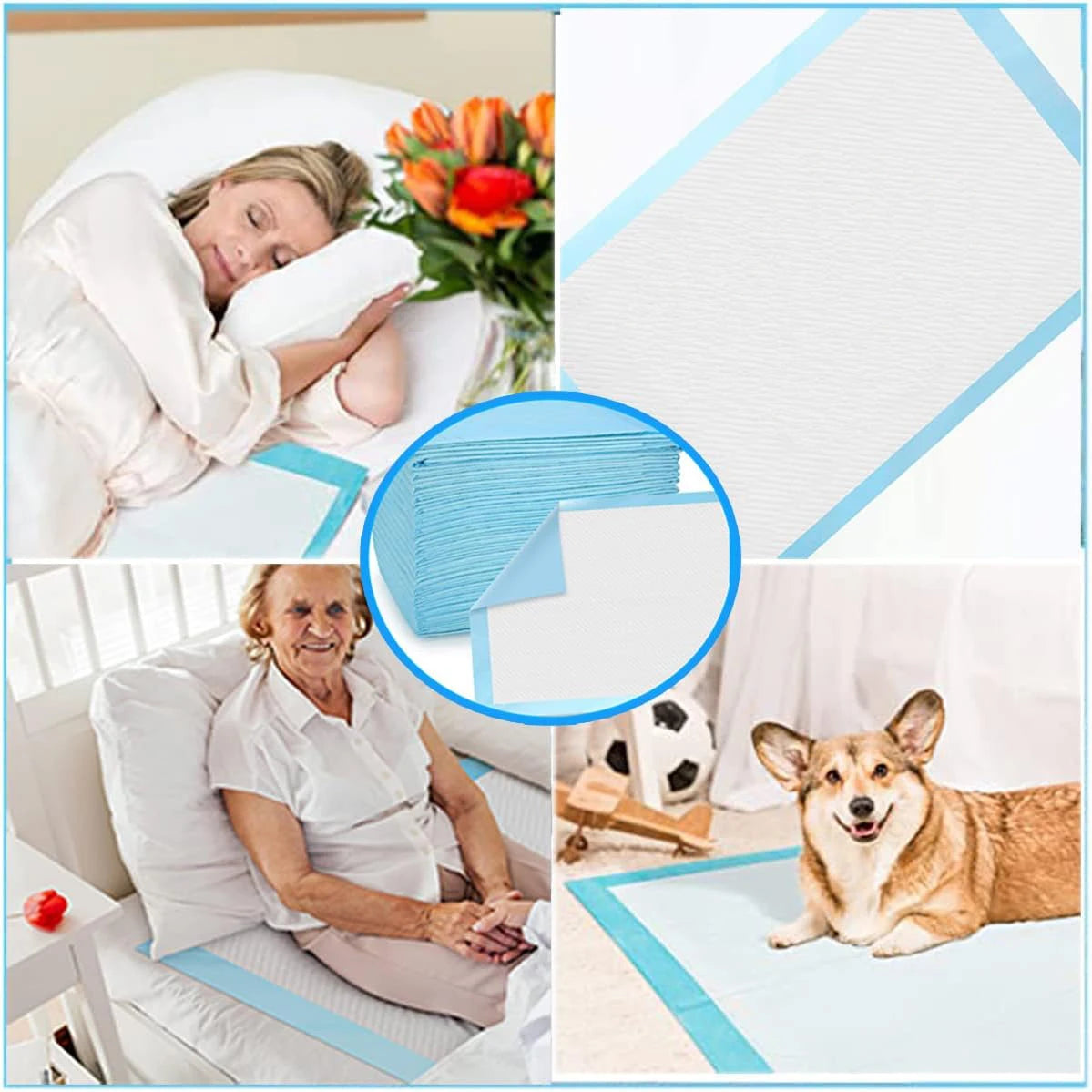 30-Piece High-Quality Super Absorbent Disposable Urine Pads, Suitable for Pets and Elderly People (33X45CM Absorption Type)