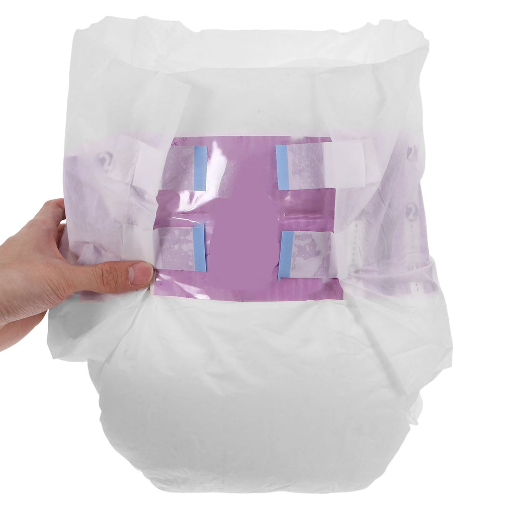 10pcs Adult Diaper Nonwoven Wood Pulp Water-Absorbing Patient Incontinence Diaper Briefs Underwear Ostomy For The Elderly Size L