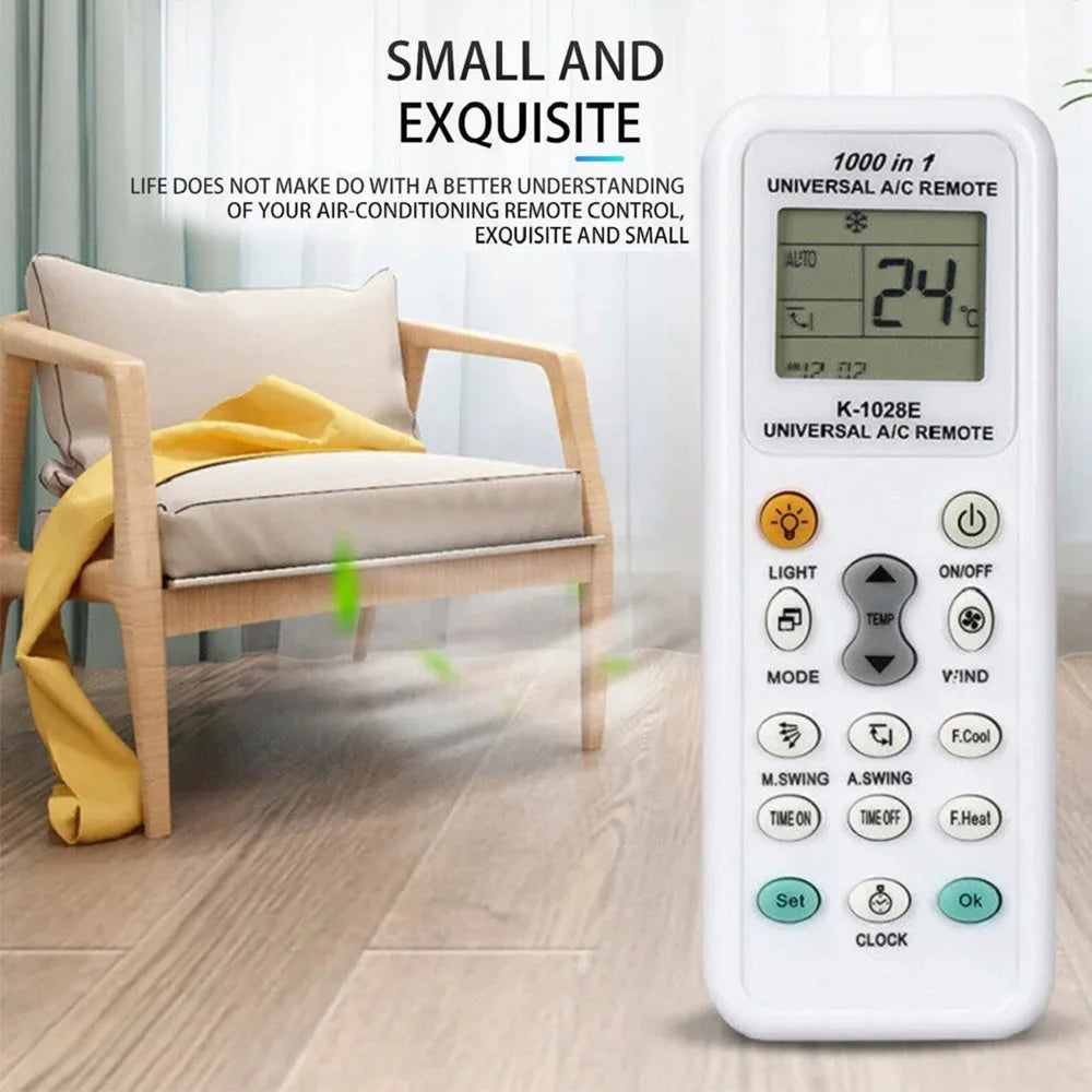MRSVI Universal A/C Air Conditioning Remote Control K1028E Air Con ALL MAJOR BRANDS LCD DGS
